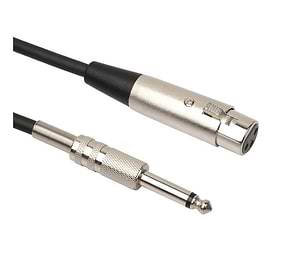 כבל XLR נקבה ל PL באורך 3 מטר