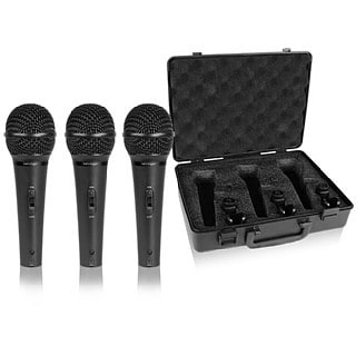 מארז שלישיית מיקרופונים דינמיים תוצרת BHERINGER XM1800S