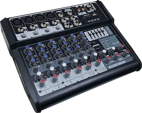 FM-802 מיקסר 8 ערוצים הכולל נגן USB/SD מבית JADE