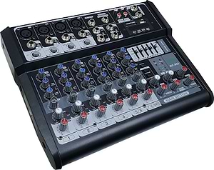 FM-802 מיקסר 8 ערוצים הכולל נגן USB/SD מבית JADE