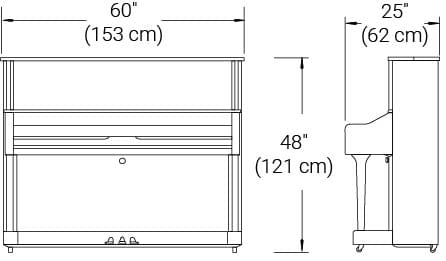 Yamaha U1 פסנתר אקוסטי איכותי מבית YAMAHA - מוצר יד 2 