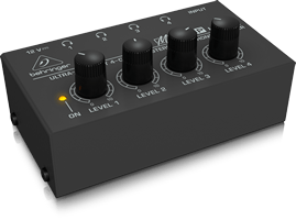 HA400 מגבר אוזניות איכותי 4 יציאות מבית Behringer 