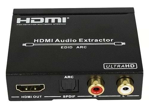 ממיר HDMI ל- HDMI + אודיו אופטי S/PDIF + אודיו אנלוגי