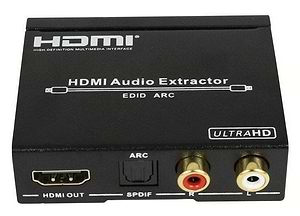 ממיר HDMI ל- HDMI + אודיו אופטי S/PDIF + אודיו אנלוגי