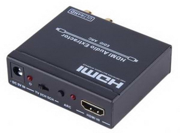ממיר HDMI ל- HDMI + אודיו אופטי S/PDIF + אודיו אנלוגי