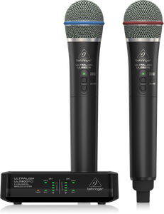 ULM302MIC מערכת זוג מיקרופונים אלחוטיים + מקלט ULM300RS דו ערוצי מבית Behringer