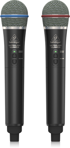 ULM302MIC מערכת זוג מיקרופונים אלחוטיים + מקלט ULM300RS דו ערוצי מבית Behringer
