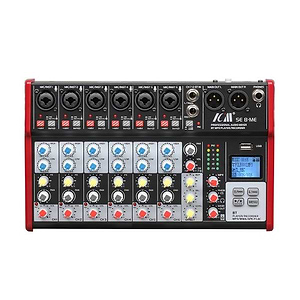 SE8 ME מיקסר 8 ערוצים עם נגן Mp3 מובנה מבית ICM