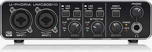 UMC202HD כרטיס קול 2 כניסות משולבות מבית Behringer