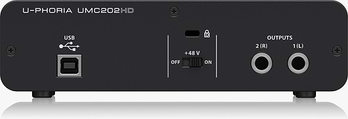 UMC202HD כרטיס קול 2 כניסות משולבות מבית Behringer