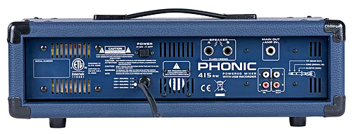 POWERPOD 415RW מיקסר מוגבר 4 ערוצים עם יחידת Bluetooth מבית Phonic