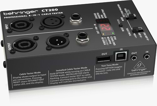 CT200 יחידת בדיקת כבלים ניידת של Behringer