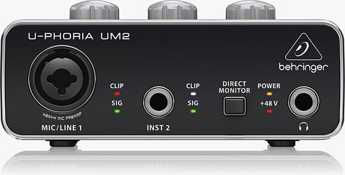 UM2 כרטיס קול 2 ערוצים איכותי מבית Behringer