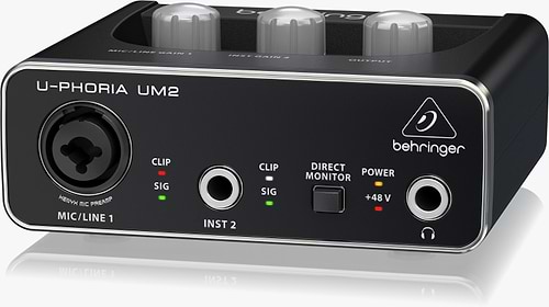 UM2 כרטיס קול 2 ערוצים איכותי מבית Behringer