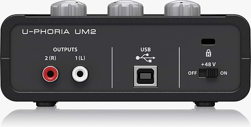 UM2 כרטיס קול 2 ערוצים איכותי מבית Behringer