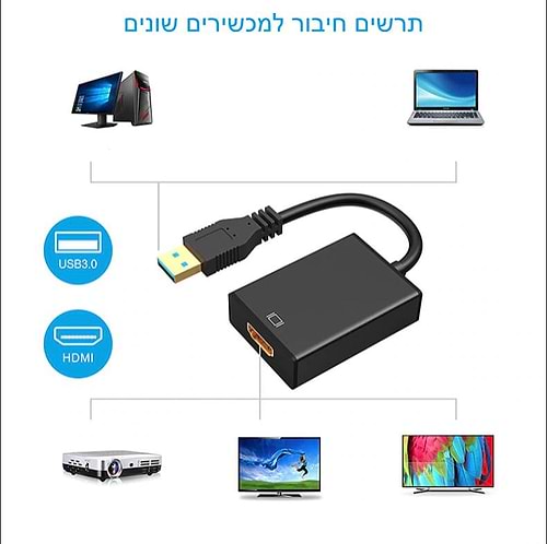 ST-USB3-HDMI מתאם USB-HDMI באיכות HD של שרון רייכטר
