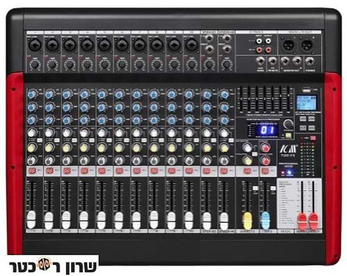 MIX T122-FX מיקסר 12 ערוצים עם נגן Mp3 ואקולייזר גרפי של ICM