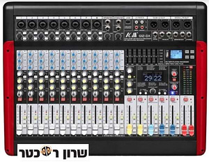 MIX G12-DX מיקסר 10 ערוצים עם נגן Mp3, אקולייזר גרפי ואפקט כפול של ICM