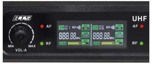 IU-1008N זוג מיקרופונים ידניים אלחוטיים + מקלט מבית BTS
