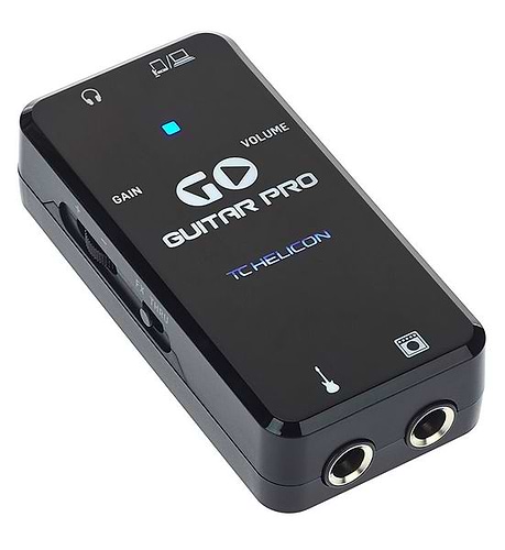 GO GUITAR PRO כרטיס קול נייד לגיטרה של TC Helicon
