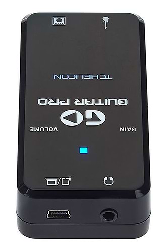 GO GUITAR PRO כרטיס קול נייד לגיטרה של TC Helicon