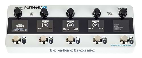 PLETHORA X5 פדאל מולטי אפקט לגיטרה נשלט בלוטוס׳ של TC Electronic