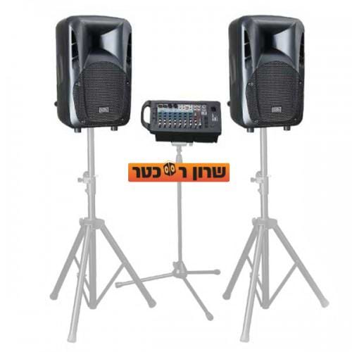 PAP10C מערכת הגברה עם רמקולים 10 אינץ׳ ומיקסר מובנה של SoundKing