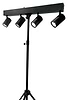 PARKIT 30 סט תאורת מזנונים נטענת 4 פנסי לד ומעמד של Lightek 