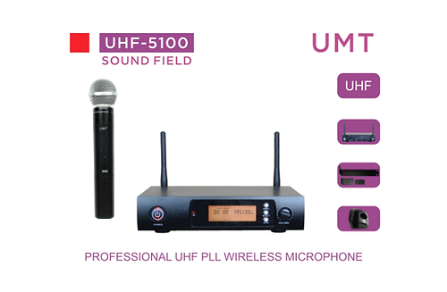 SFD5100 מיקרופון ידני אלחוטי UHF של UMT