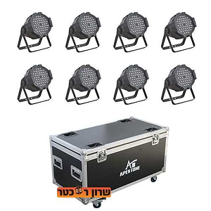 54X3W חבילת שמונה פנסי לד עוצמתיים בקייס יעודי של Apextone
