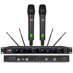 זוג מיקרופונים UHF מקצועי IU-1008
