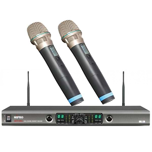ACT-100A-HH מערכת אלחוטית UHF עם זוג מיקרופונים ידניים של Mipro