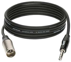 GRG1MP03.0 כבל PL-XLR זכר מאוזן באורך 3 מטר של Klotz