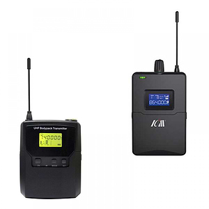 משדר+מקלט UHF קומפקטיים, ניידים של ICM