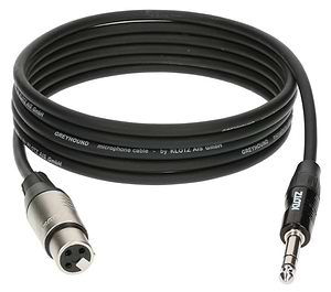GRG1FP10.0 כבל PL-XLR נקבה מאוזן באורך 10 מטר של Klotz