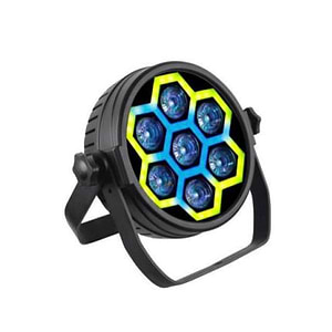 712E פנס פאר לד + אפקט ניאון 7x12W RGBW + 60×0.2W RGB של LIGHTEK