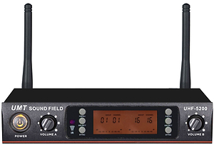 SFD5200-MH ערכת מיקרופון ראש+ידני אלחוטיים עם מקלט כפול של UMT