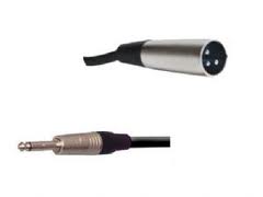 כבל XLR זכר / PL אורך 10 מטר