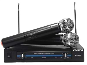 P10MIC זוג מיקרופונים אלחוטיים + מקלט מבית PROXIMA