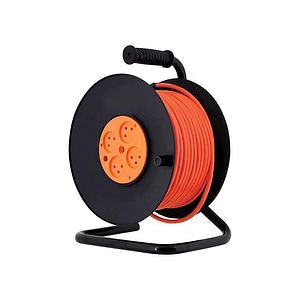 HYCR50 גלגלת כבל חשמל 4 שקעים באורך 50 מטר של Switch