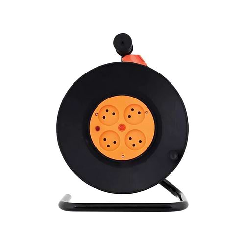 HYCR50 גלגלת כבל חשמל 4 שקעים באורך 50 מטר של Switch