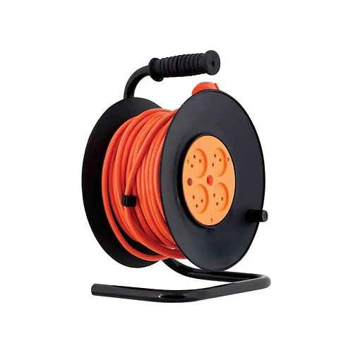 HYCR50 גלגלת כבל חשמל 4 שקעים באורך 50 מטר של Switch