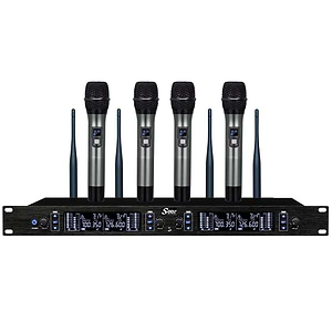 IU-2070 סט רביעיית מיקרופונים ידניים אלחוטיים של SEER