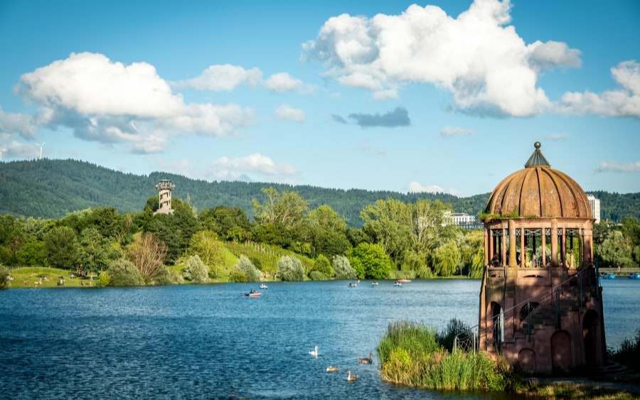 Seepark in summer, Freiburg, Germany