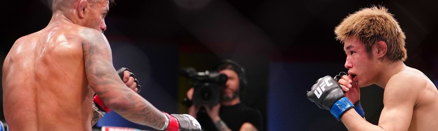 Taira, una de las promesas del peso mosca, listo para la pelea , donde muestra su agilidad y precisión en el octágono.