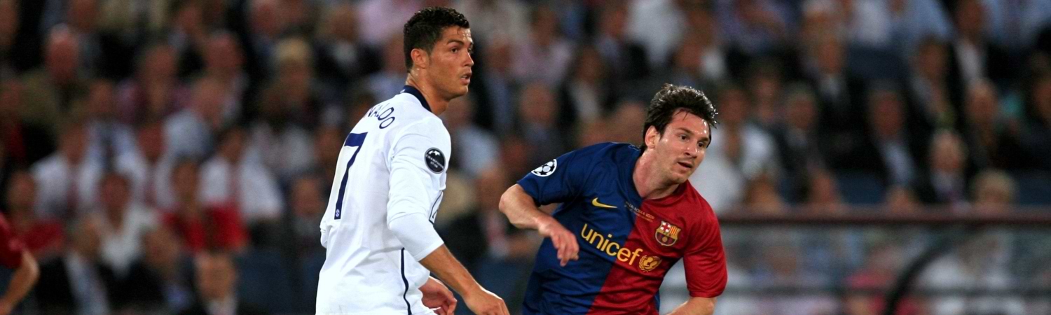 Leo Messi o Cristiano Ronaldo en un partido del 2025