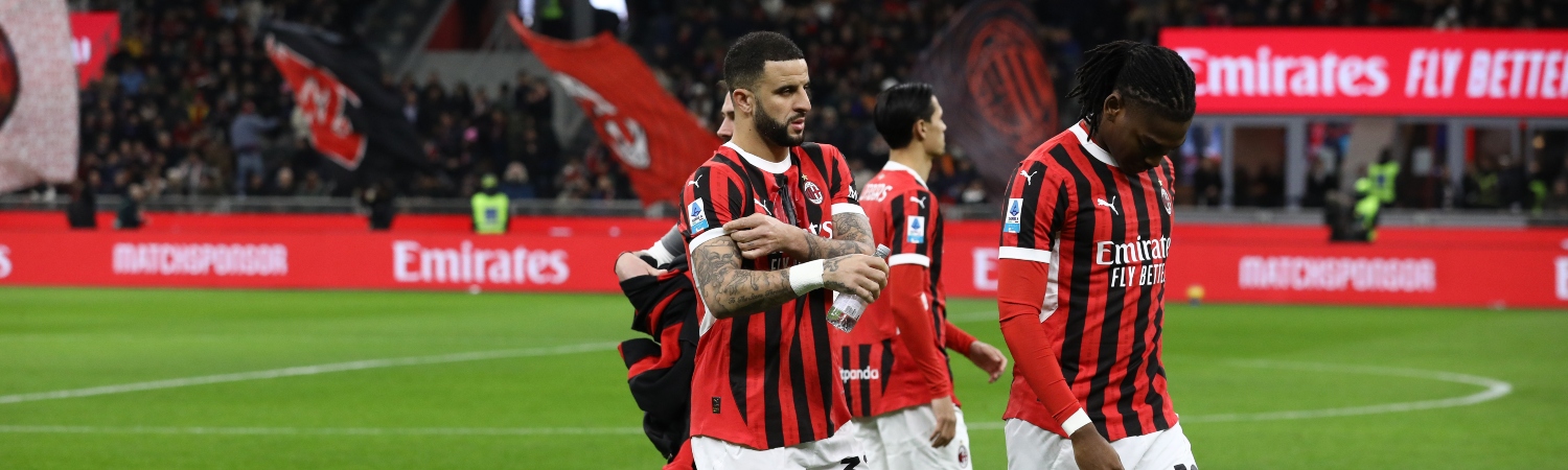 Jugadores del AC Milan en descanso