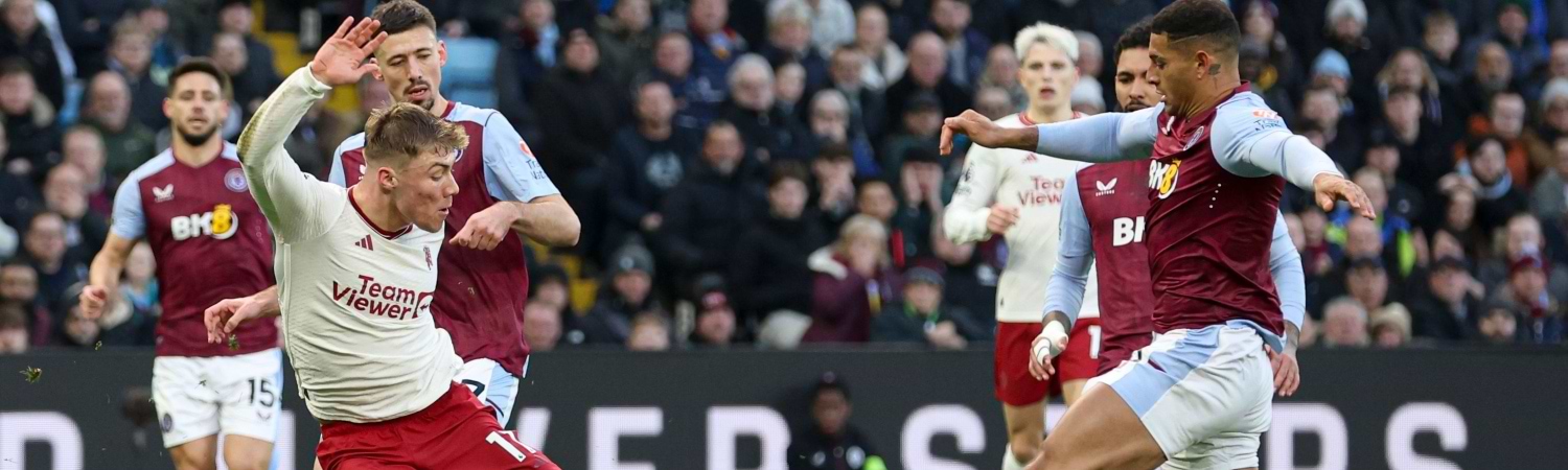 Aston Villa vs Manchester United en partido dell 2024 de la Premier League