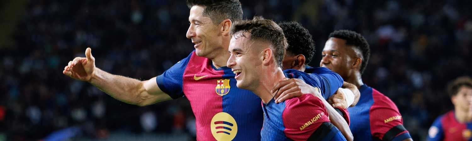 Barcelona FC Jugadores celebrando gol