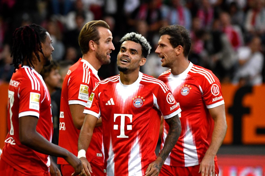 Harry Kane, Michael Olise y Luis Díaz